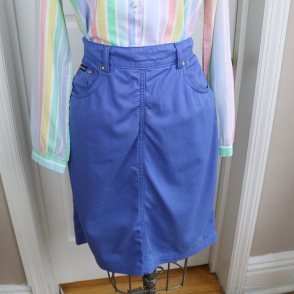Escada Dresses & Skirts - VTG ESCADA SPORT Jean Skirt in Periwinkle Blue 6